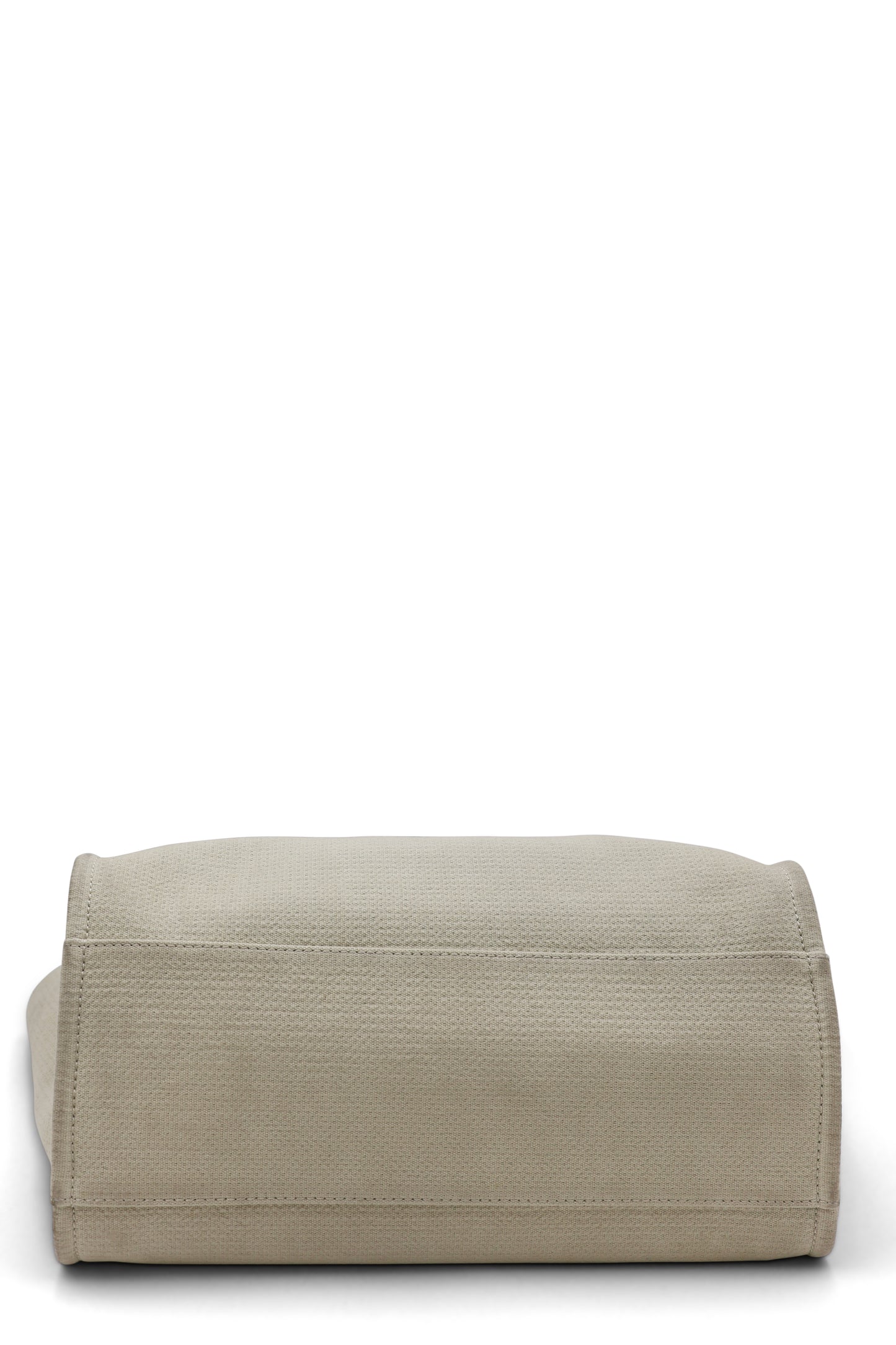 Chanel Medium Deauville Tote in Beige Canvas with Gold Hardware