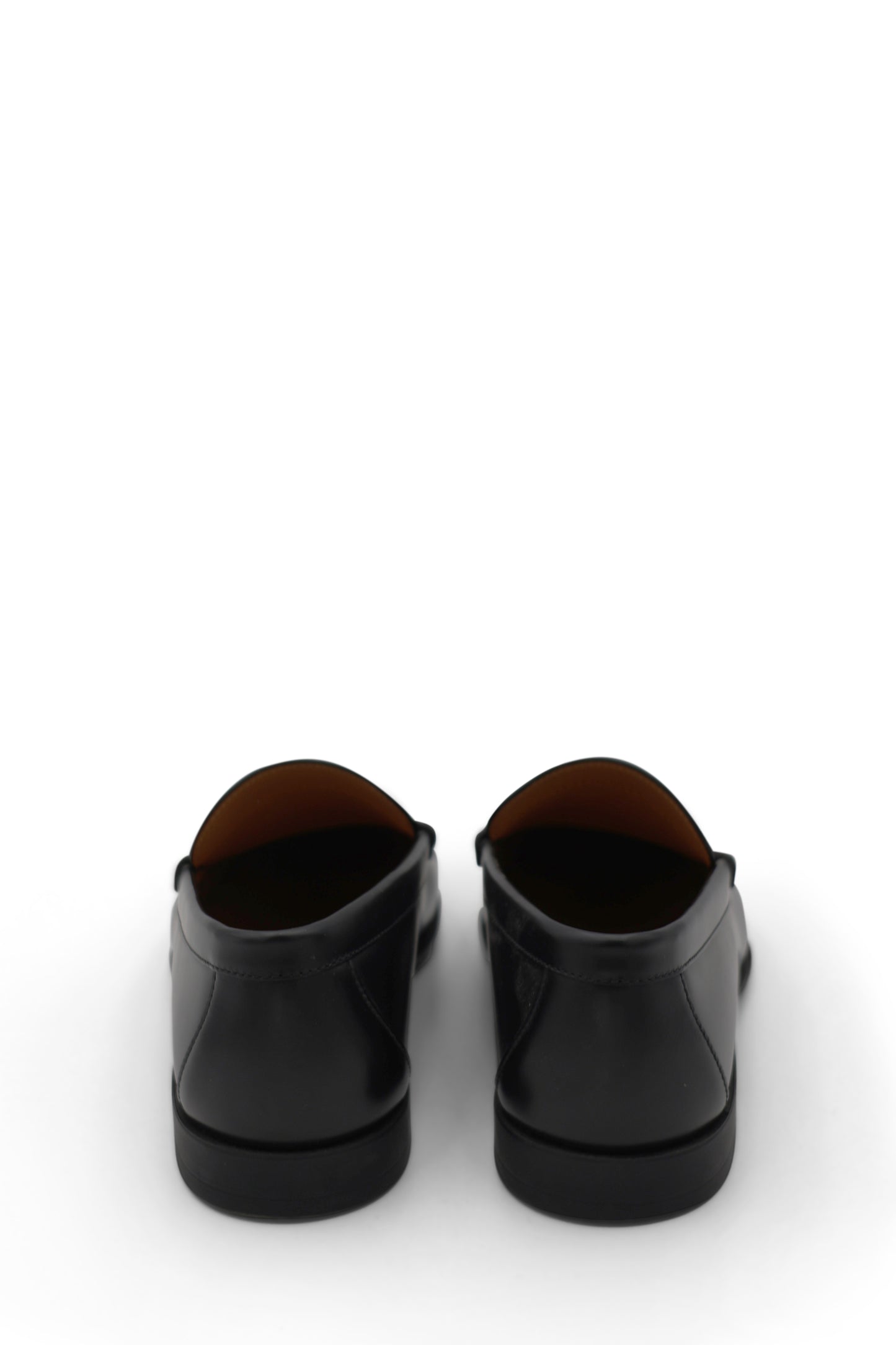 Hermès Duke Loafers in Noir Glazed Calfskin