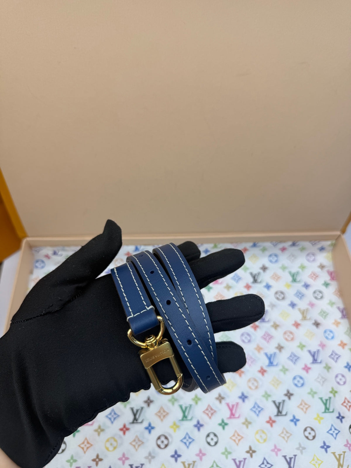 Louis Vuitton Nano Speedy Blue Monogram Denim