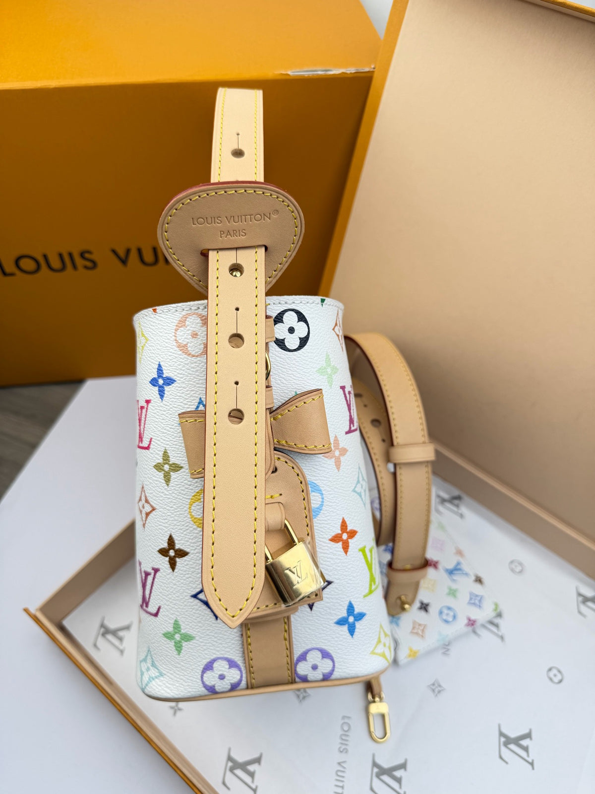 Louis Vuitton x Takashi Murakami All In BB White Multicolor Monogram