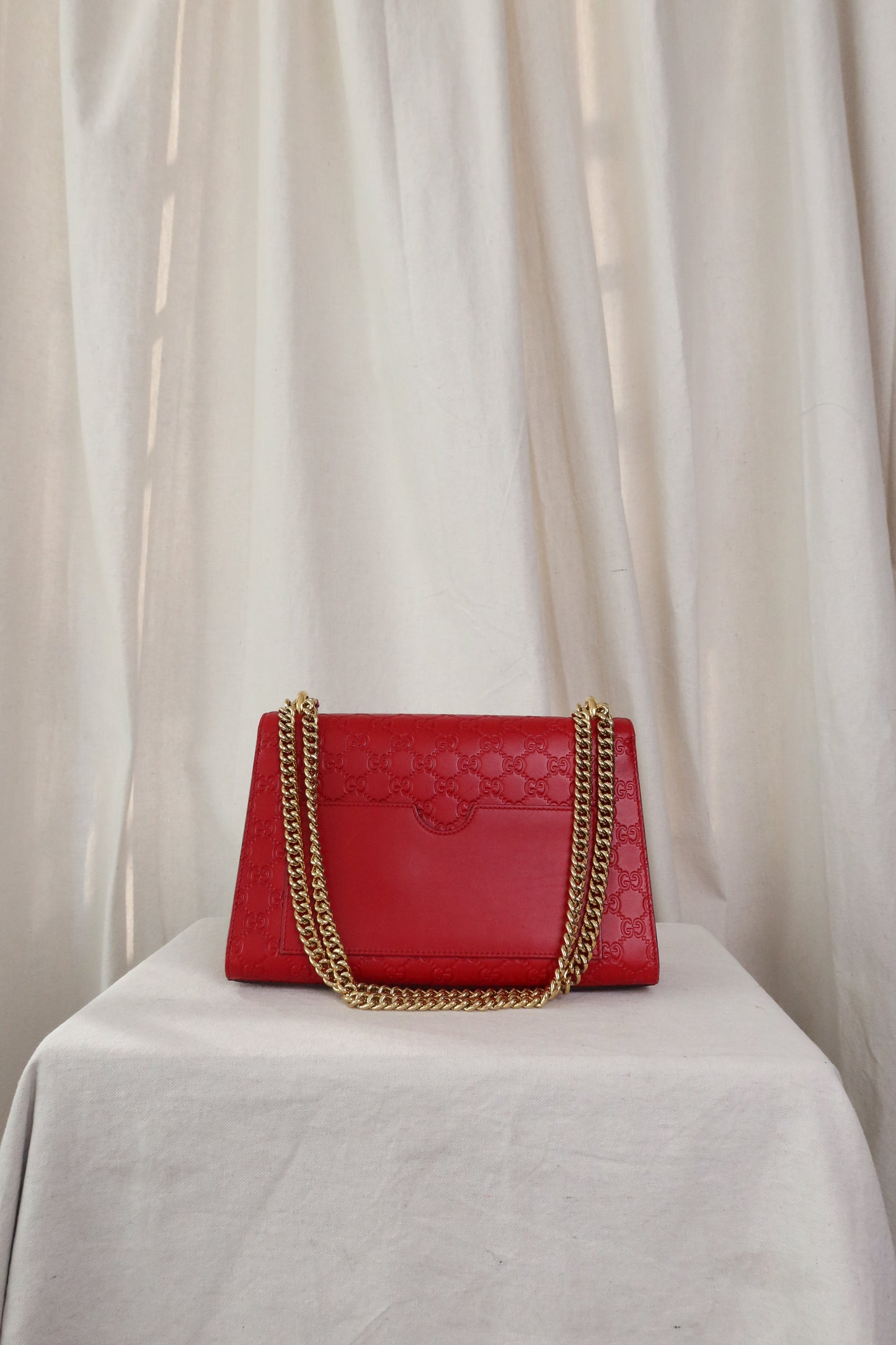 GUCCI Guccissima Medium Padlock Shoulder Bag