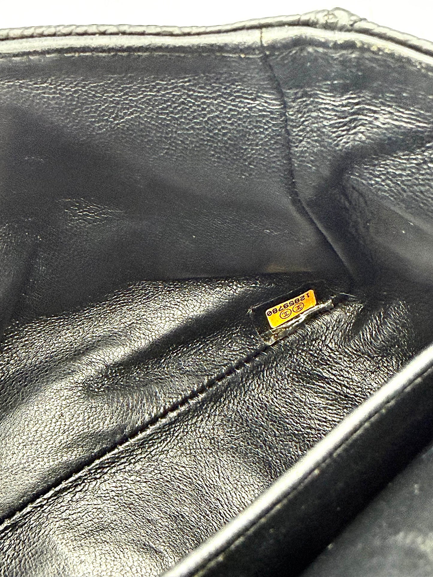 Chanel Classic Medium Double Flap Bag in Black Caviar Leather