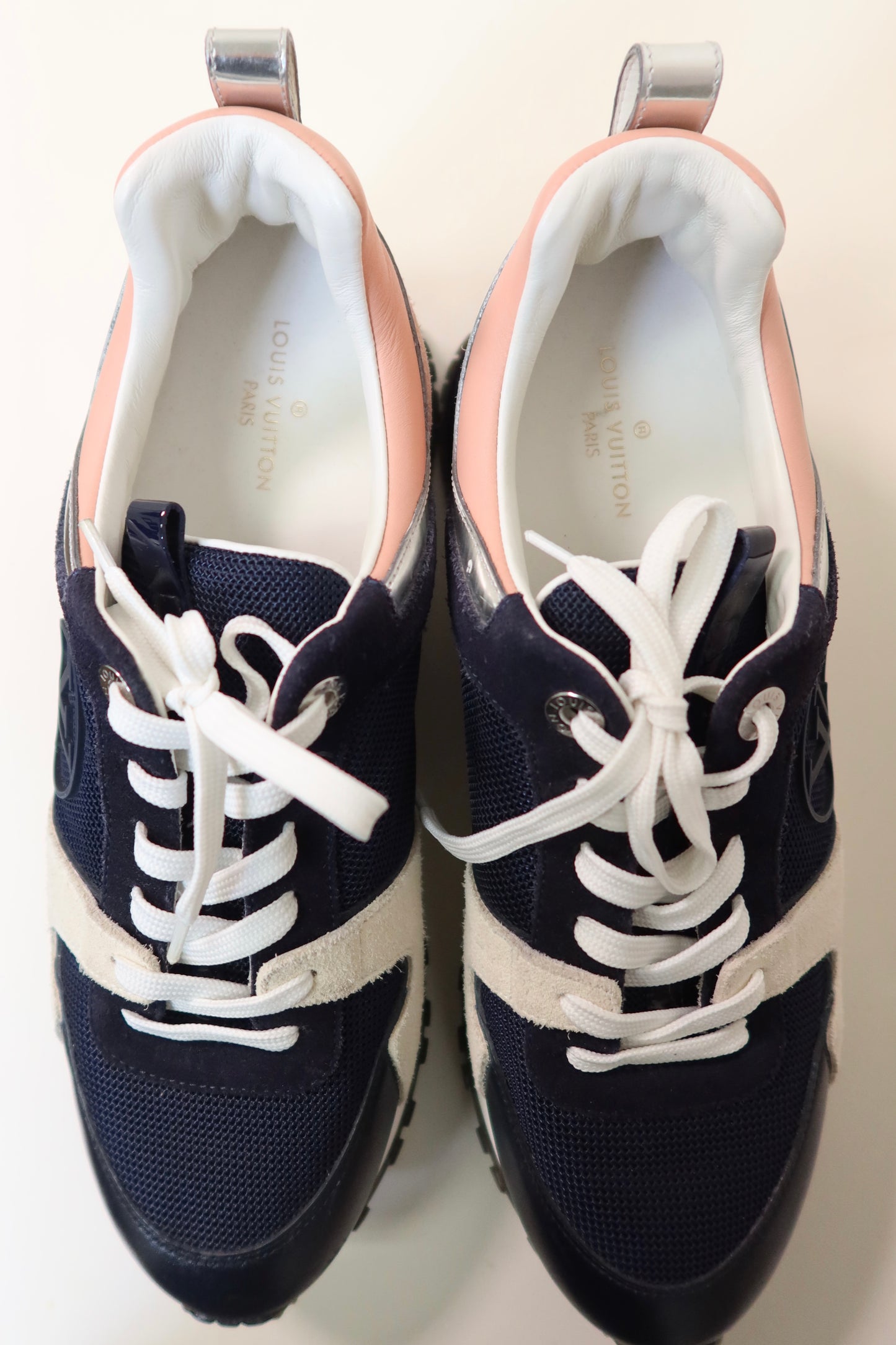 Louis Vuitton Suede Calfskin Run Away Sneakers