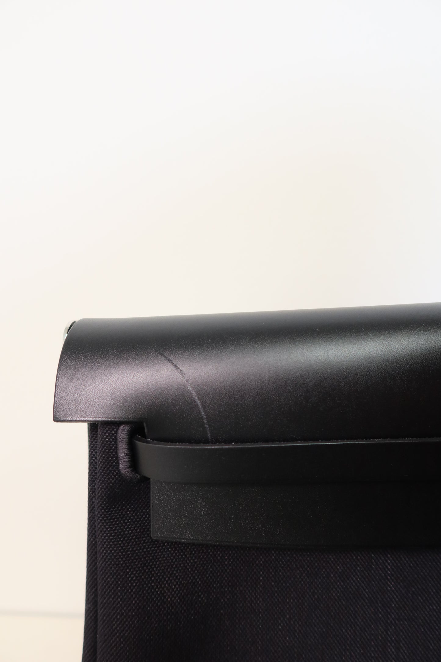 Hermès Black Vache Hunter and Toile Herbag Zip Cabine 50