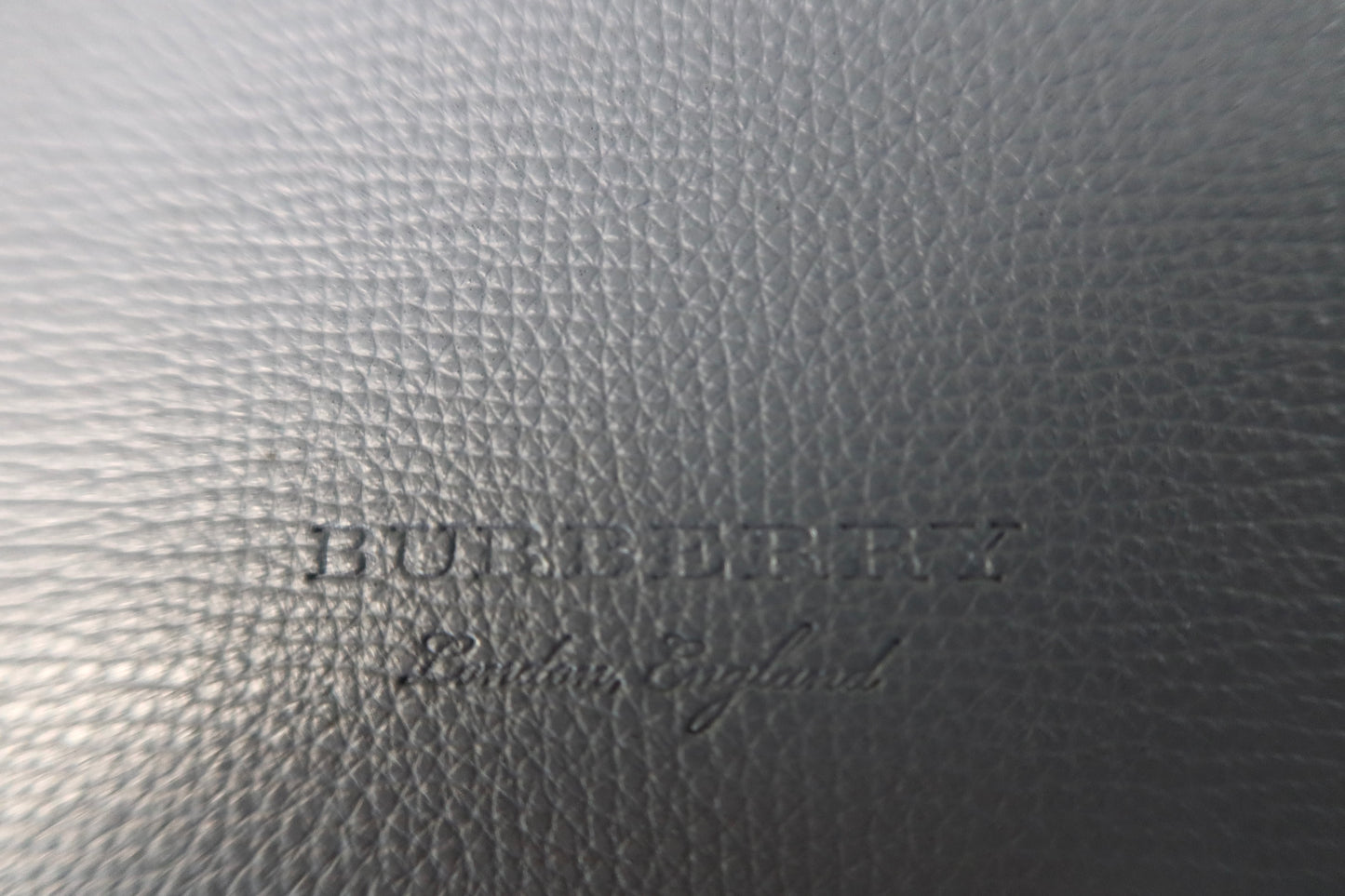 Burberry Calfskin Haymarket Check Small Reversible Tote Slate Blue