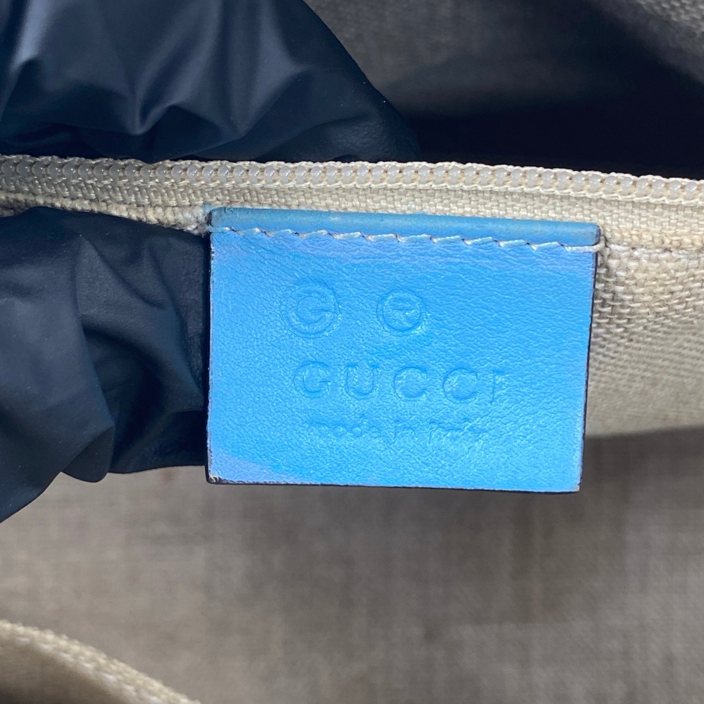 Gucci Microguccissima Leather Medium Dome Bag Blue GHW