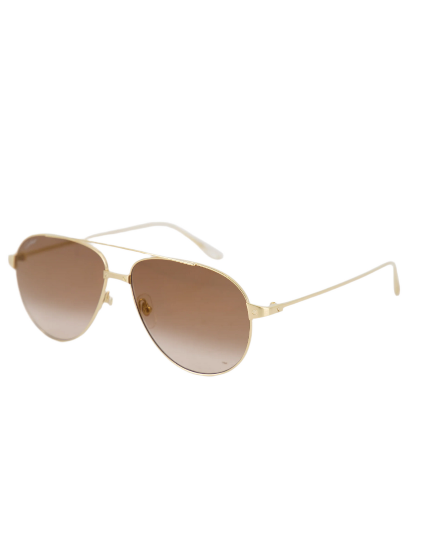 CARTIER – PILOT ‘SANTOS DE CARTIER’ SUNGLASSES / GOLD