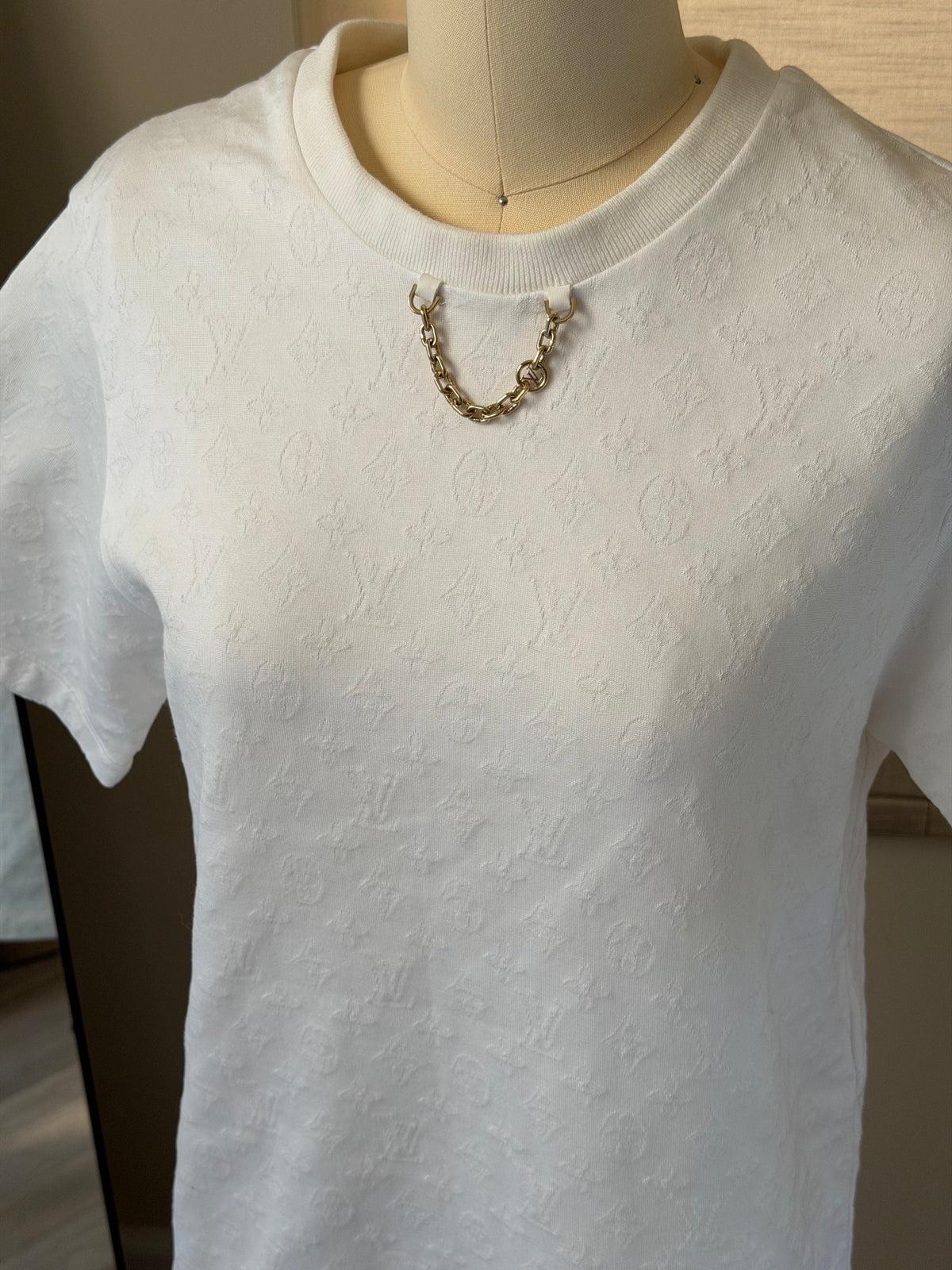 Louis Vuitton Chain Detail T-shirt