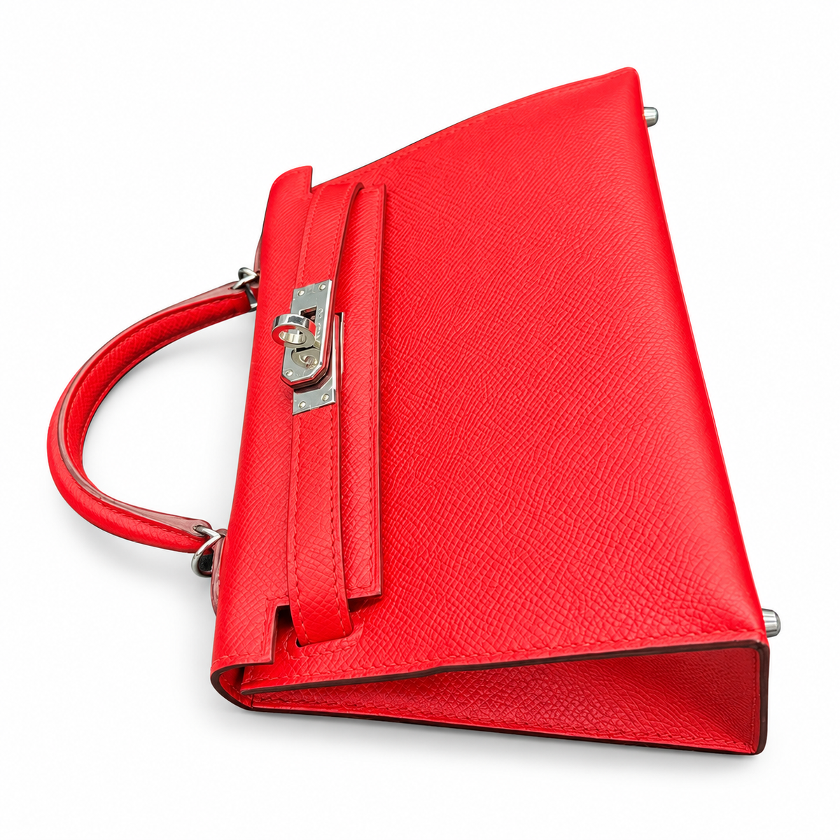 Hermès Mini Kelly Red Epsom Leather PHW