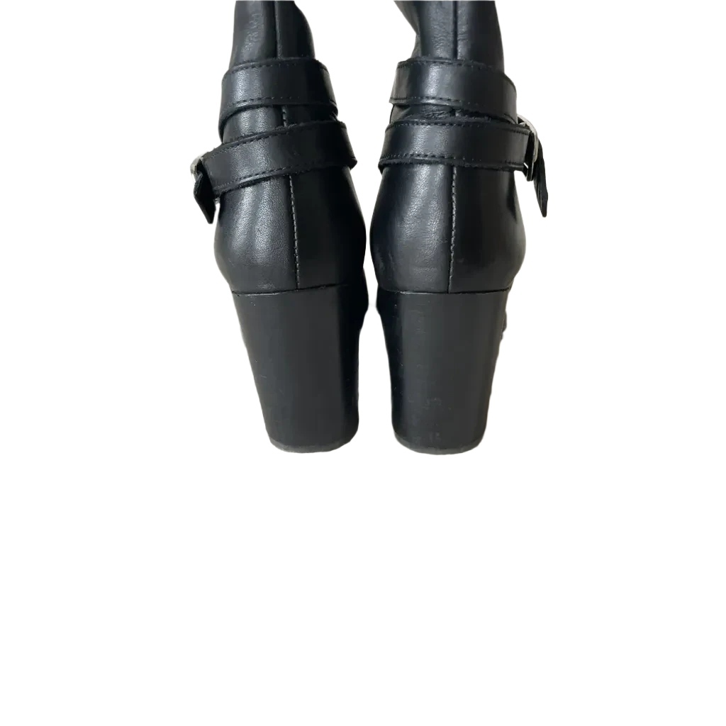 Massimo Dutti Limited Edition Knee High Heel Leather Boots