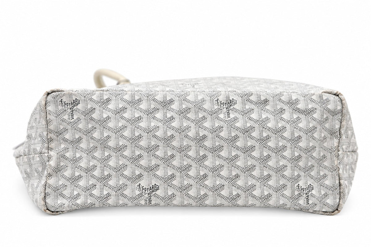 Goyard Goyardine Canvas Saint Louis PM Tote White