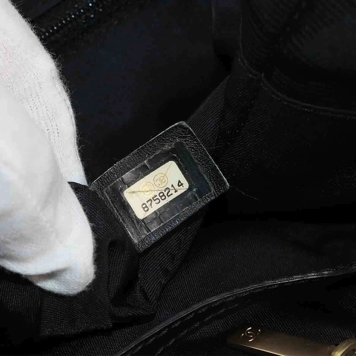 CHANEL New Travel Line Tote MM Bag Nylon Jacquard Leather Black A15991