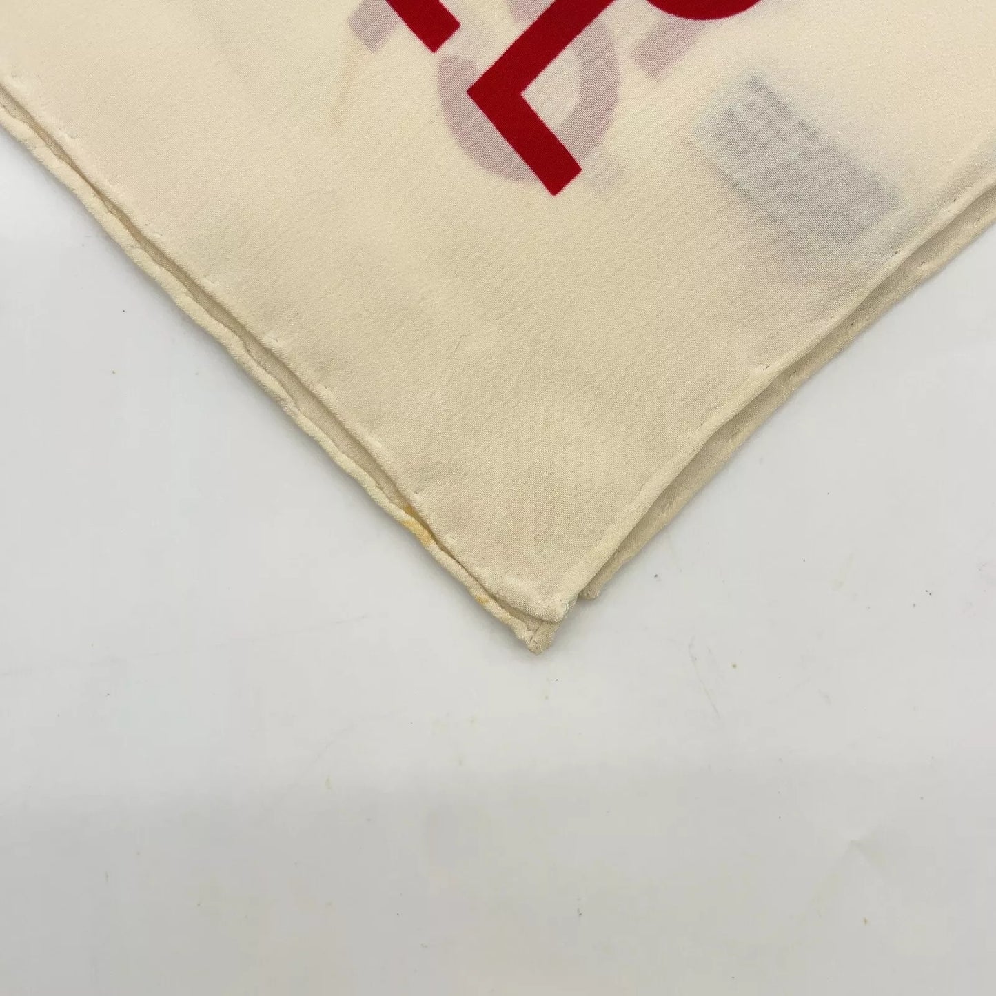 CHANEL Mademoiselle silhouette Silk Scarf W/Paper Case