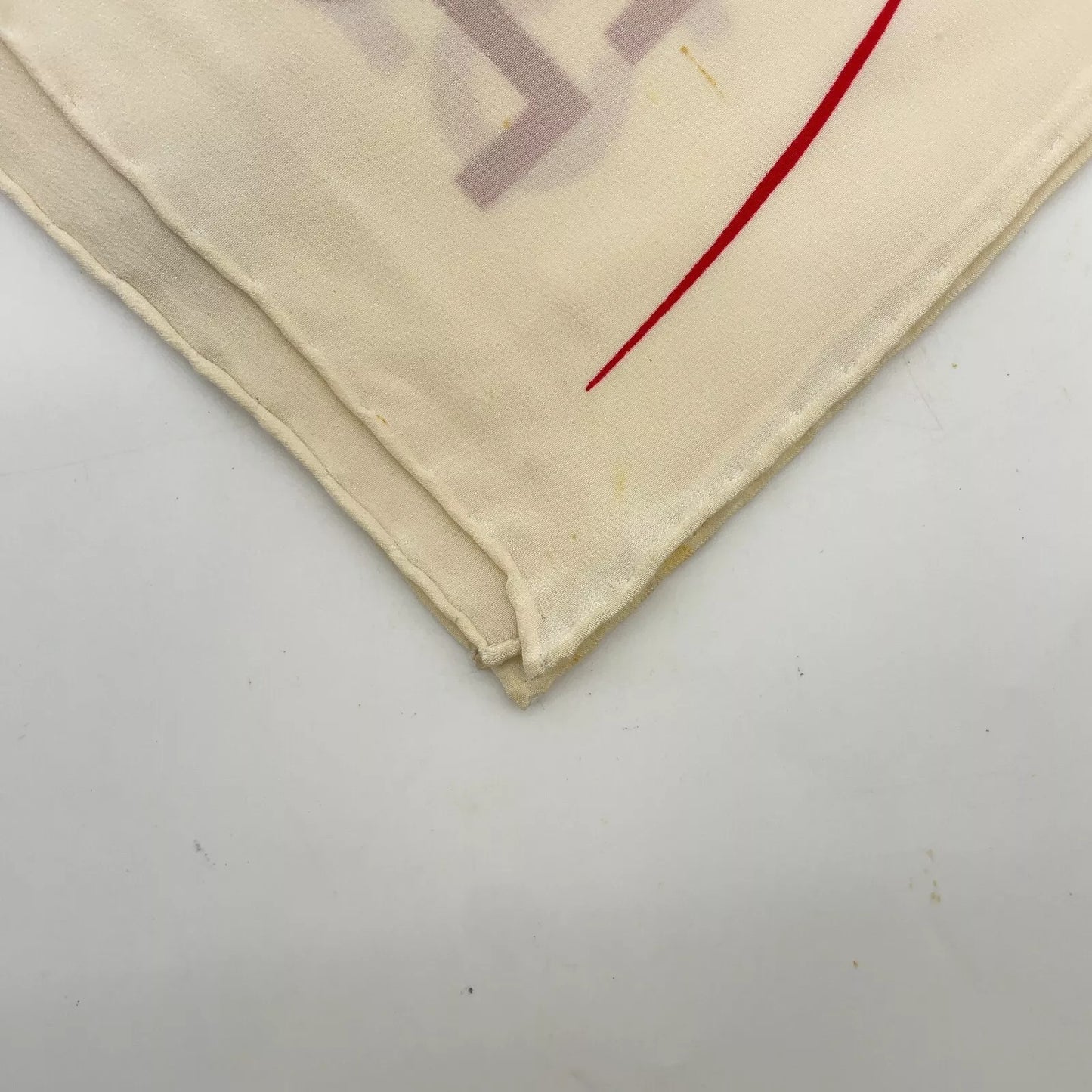 CHANEL Mademoiselle silhouette Silk Scarf W/Paper Case
