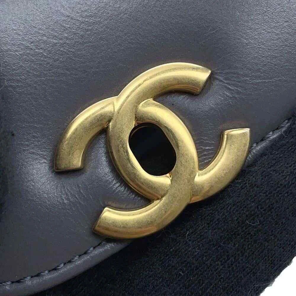 CHANEL Mini Shopping Bag Size Mini Calf Leather Gray