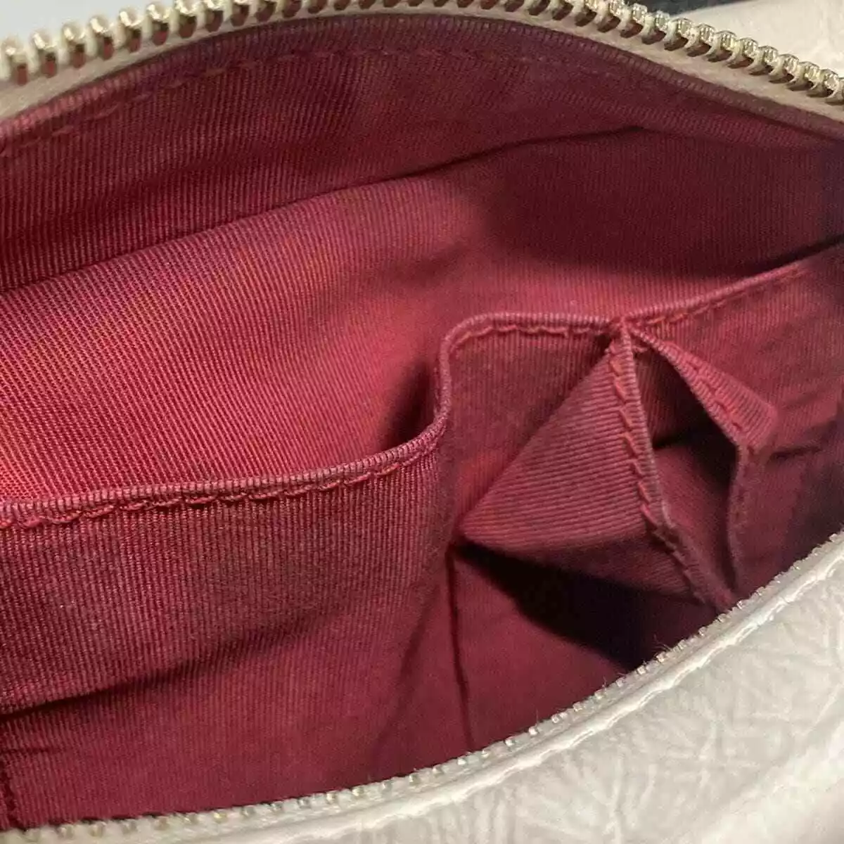 CHANEL Gabrielle de Chanel Small Hobo Bag White Black Aged Calfskin