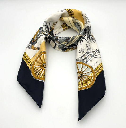 Hermes Carré 90 Bull & Mouth Regents Circus Piccadilly Scarf