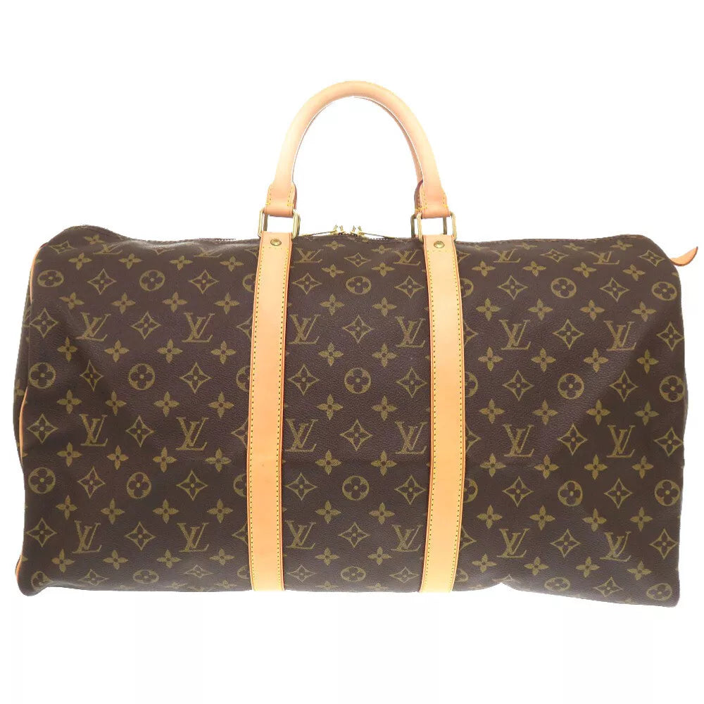 LOUIS VUITTON Monogram Keepall 50 Duffle Bag – Brown