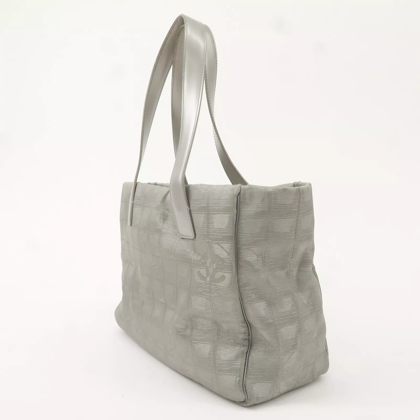 CHANEL New Travel Line Tote PM Tote Bag Jacquard Leather
