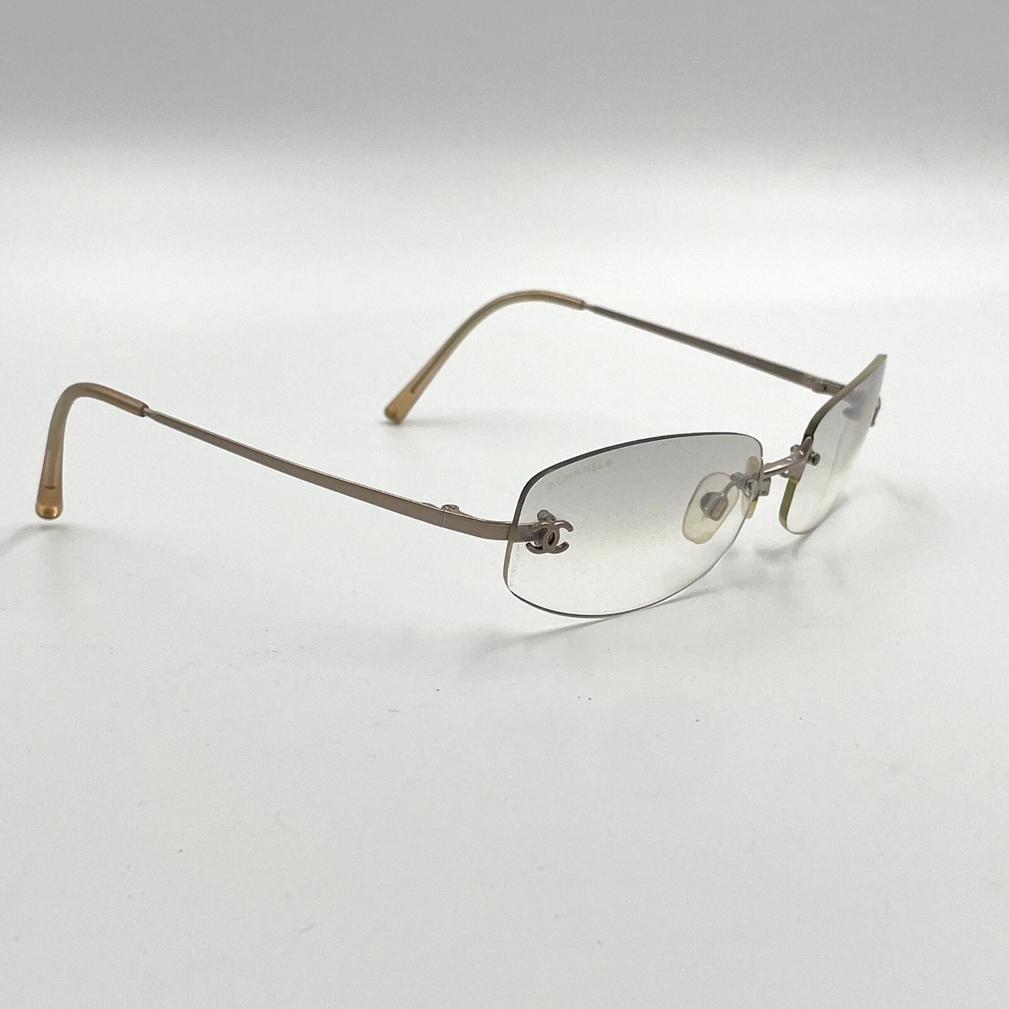CHANEL Silver Sunglasses 57mm