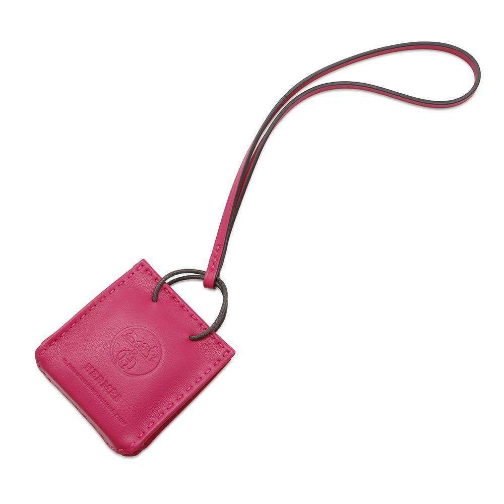 HERMES Sack Orange Lambskin Rose Mexico