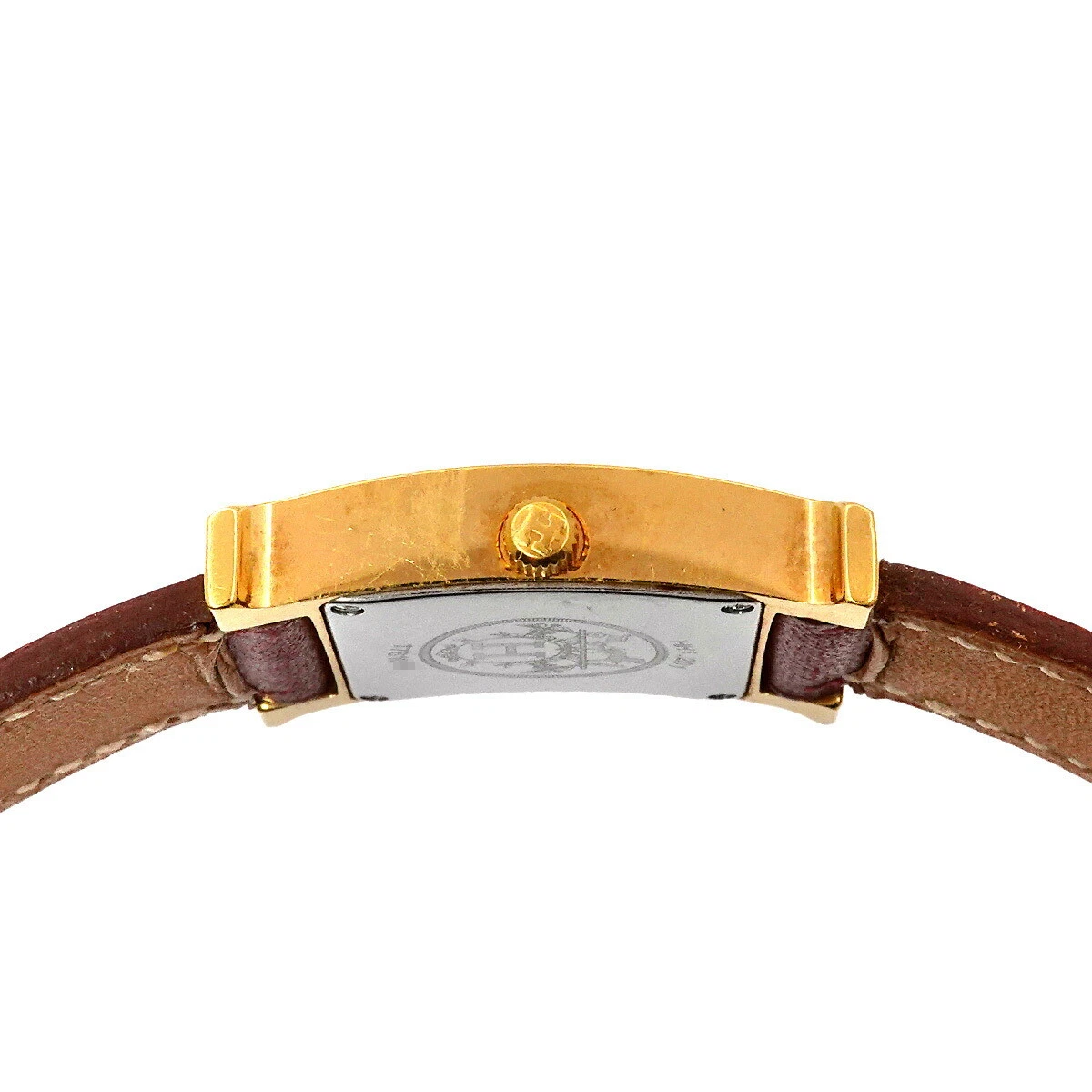 HERMES H Watch HH1 201 Quartz White Dial Ladies Watch