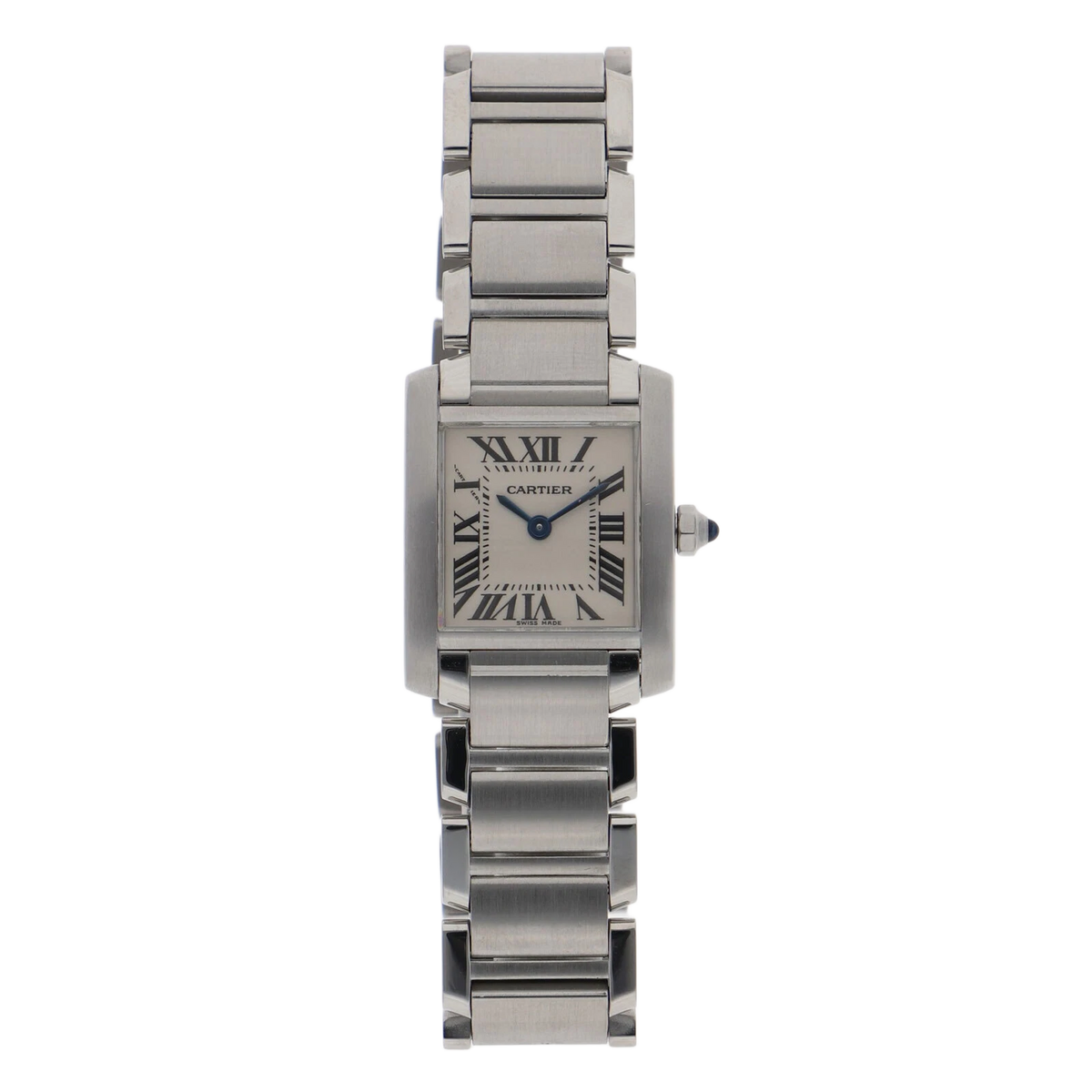 CARTIER Tank Francais Watch Stainless Steel Quartz Women's