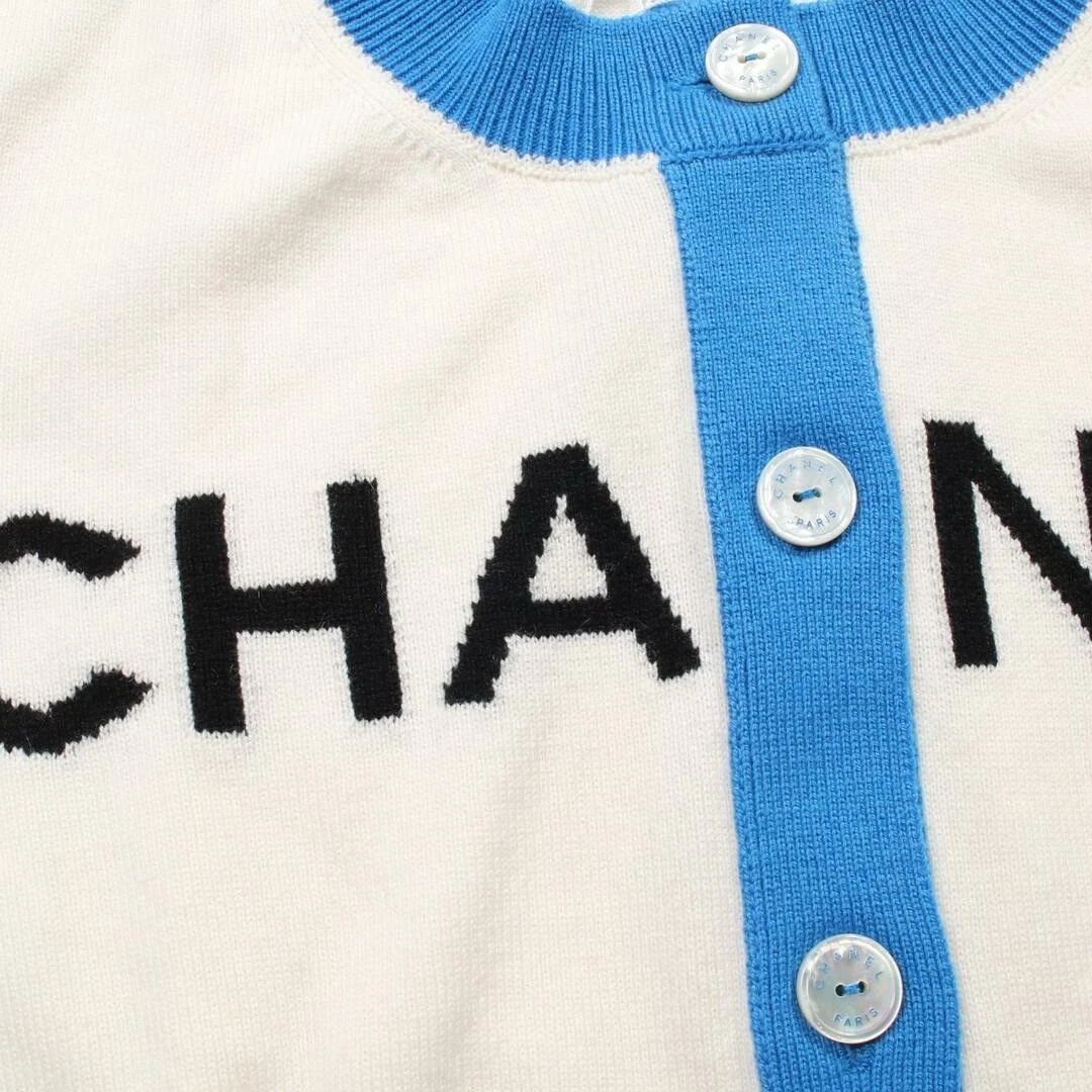 Chanel Logo Cardigan