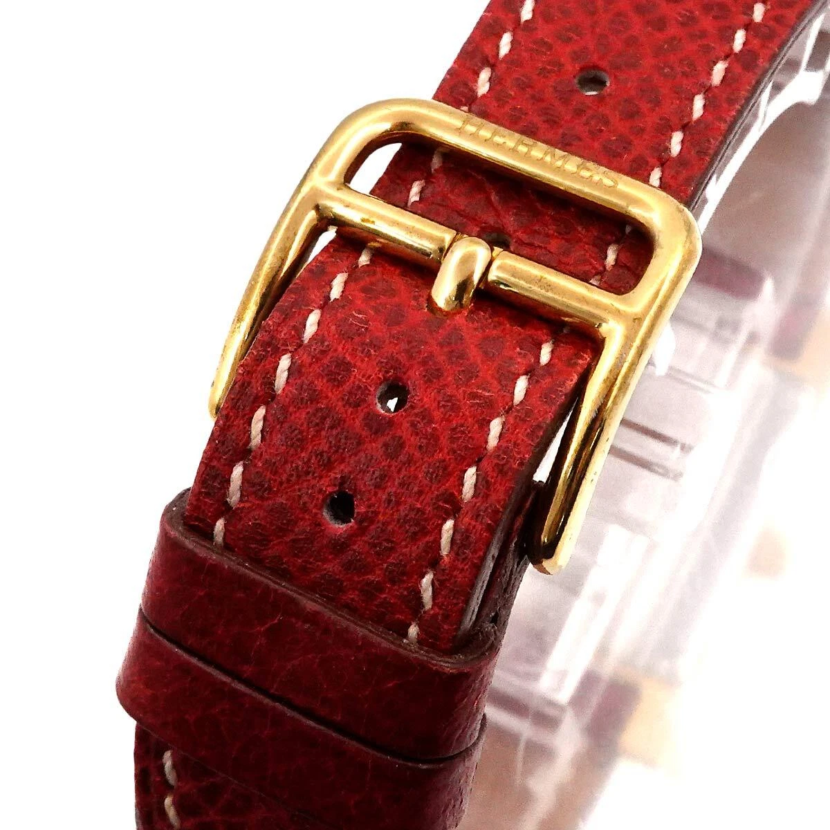 HERMES H Watch HH1 201 Quartz White Dial Ladies Watch