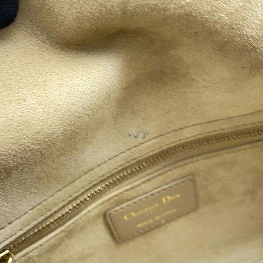 Dior Lady Dior MY ABC DIOR 2-Way Handbag Size Small Lambskin Beige
