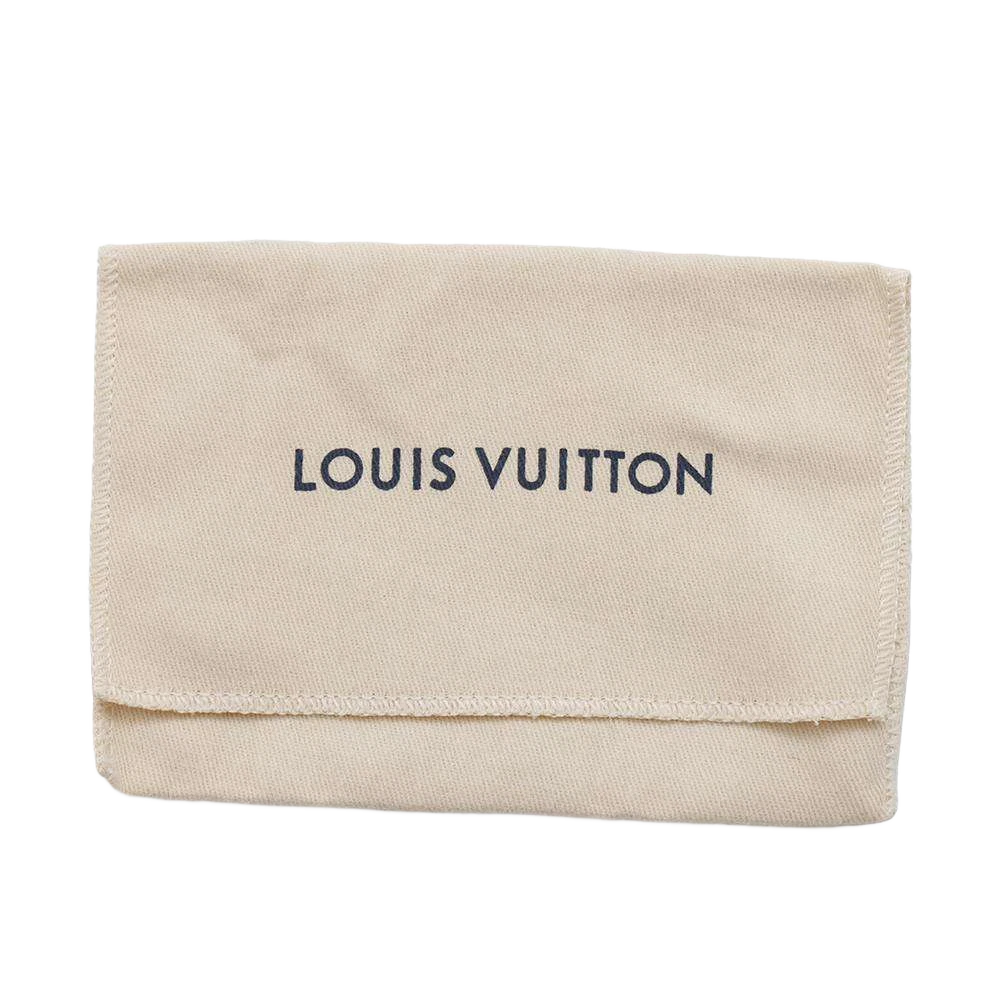 LOUIS VUITTON Pochette Cles Damier Ebene Canvas Brown