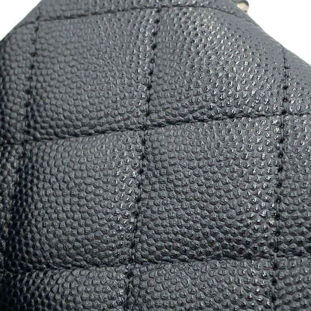 CHANEL Matelasse Belt Bag Calfskin Black