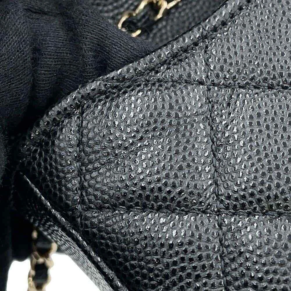 CHANEL Matelasse Belt Bag Calfskin Black