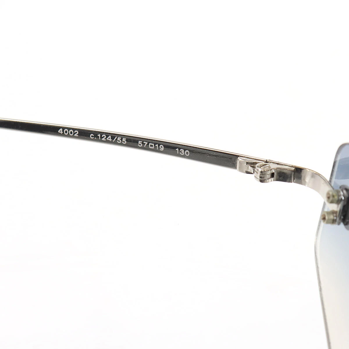 CHANEL Sunglasses CC Blue Gradation Silver