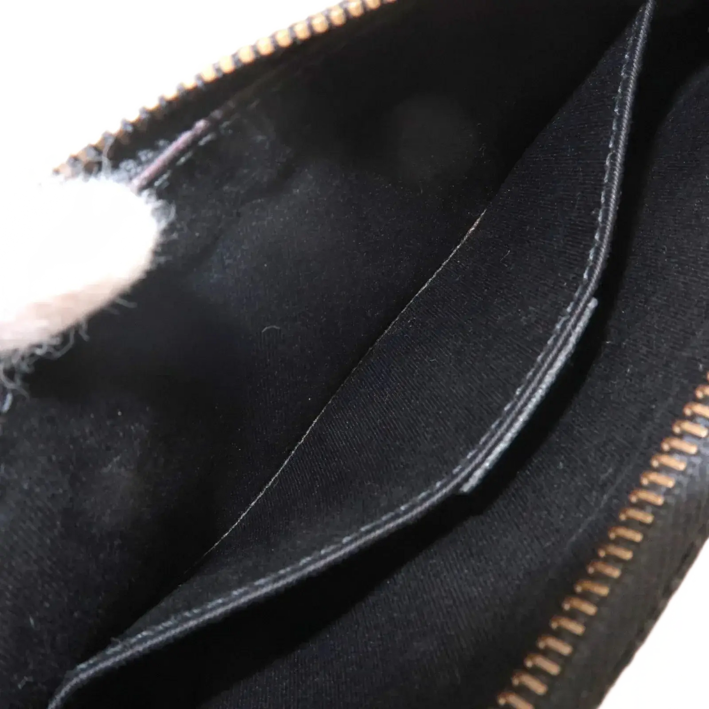 GUCCI Chain Hand Bag Pouch Black GG
