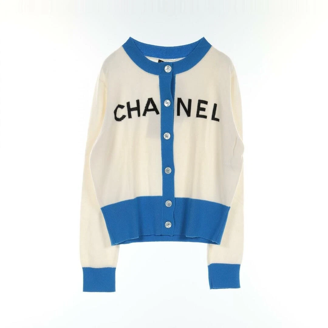 Chanel Logo Cardigan
