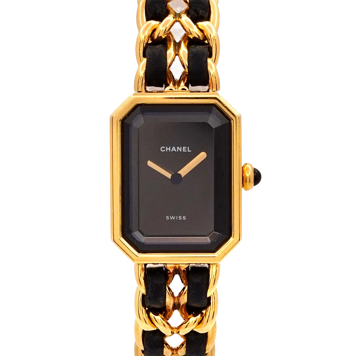 CHANEL Premiere Size L Vintage Quartz Black Dial Ladies Watch