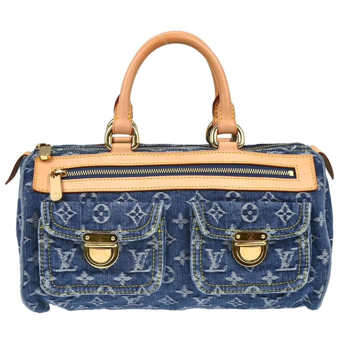 Louis Vuitton Blue Monogram Denim Neo Speedy Handbag