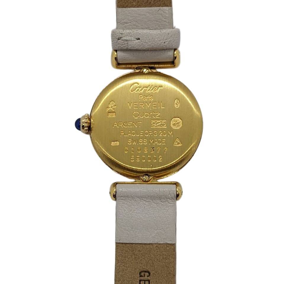 Cartier Must Colisee Roman Index Watch Wristwatch SM Women's White Dial