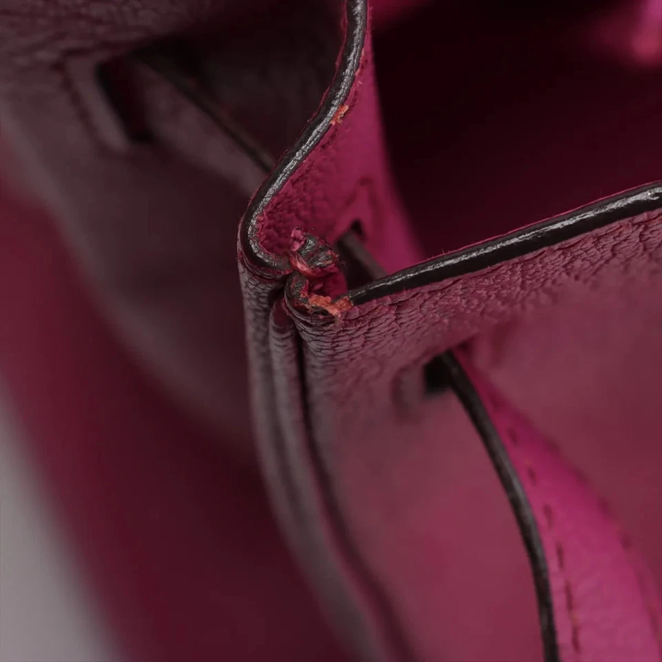 Hermès Haut à Courroies 28 Coromandel Pink Silver Metal Fittings J Stamp 2006