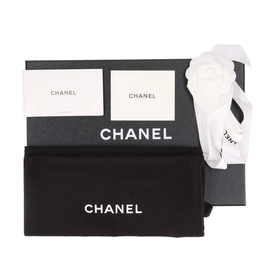 Chanel Coco Mark Matelasse 24S Leather Pumps 38 Ladies' Black Strap Mary