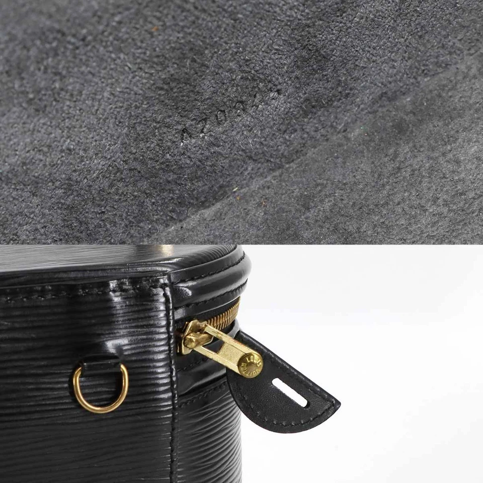 LOUIS VUITTON Epi Cannes Hand Bag Leather Noir Black Purse
