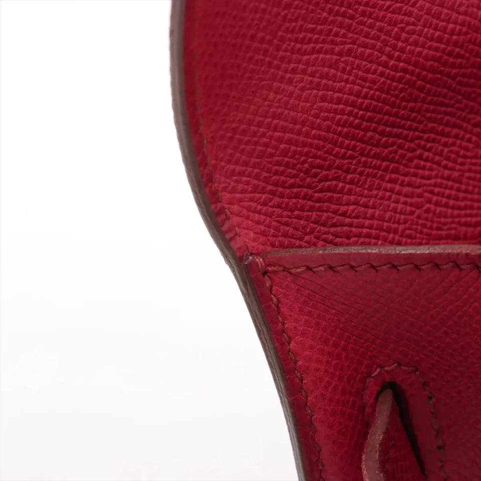 Hermès Kelly 35 Veau Epsom Ruby Gold Metal Fittings P Stamp 2012