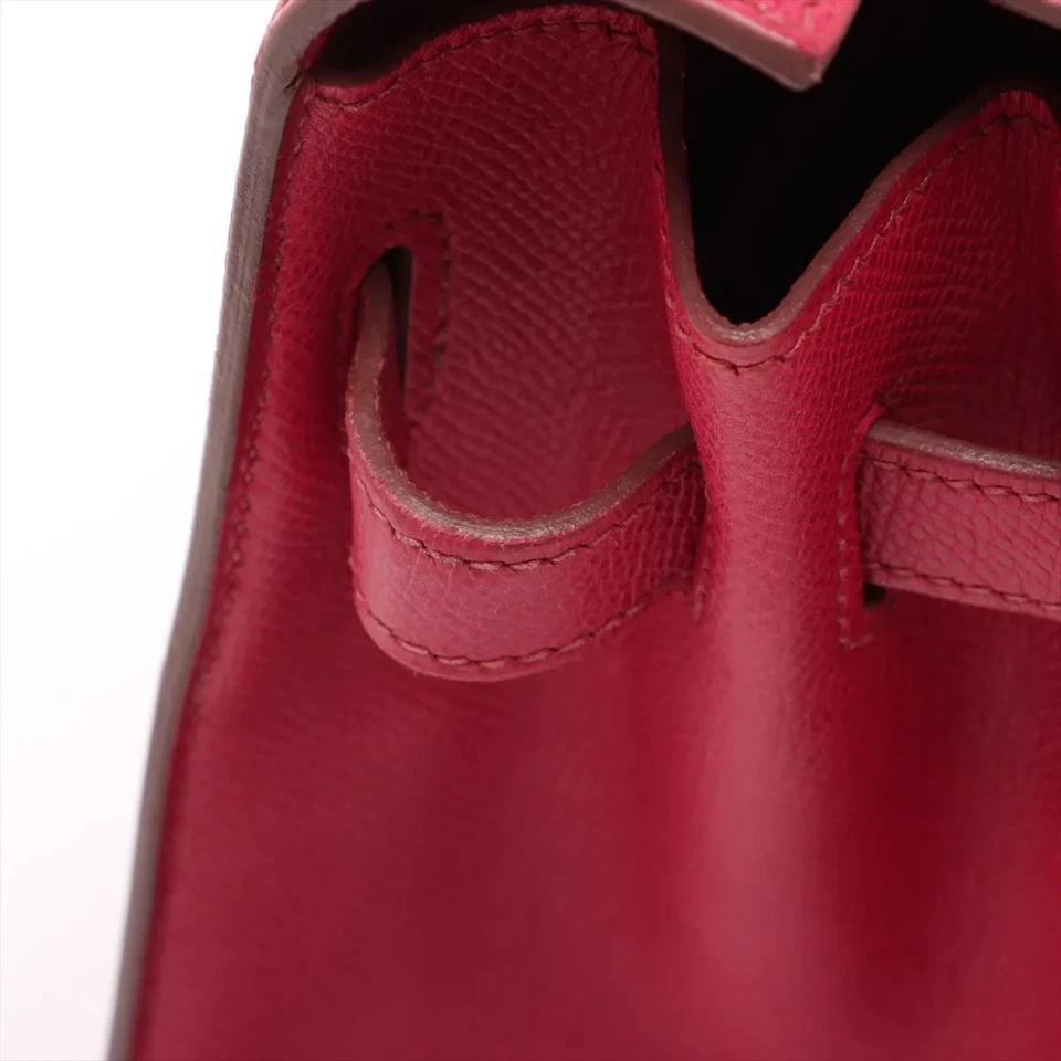 Hermès Kelly 35 Veau Epsom Ruby Gold Metal Fittings P Stamp 2012