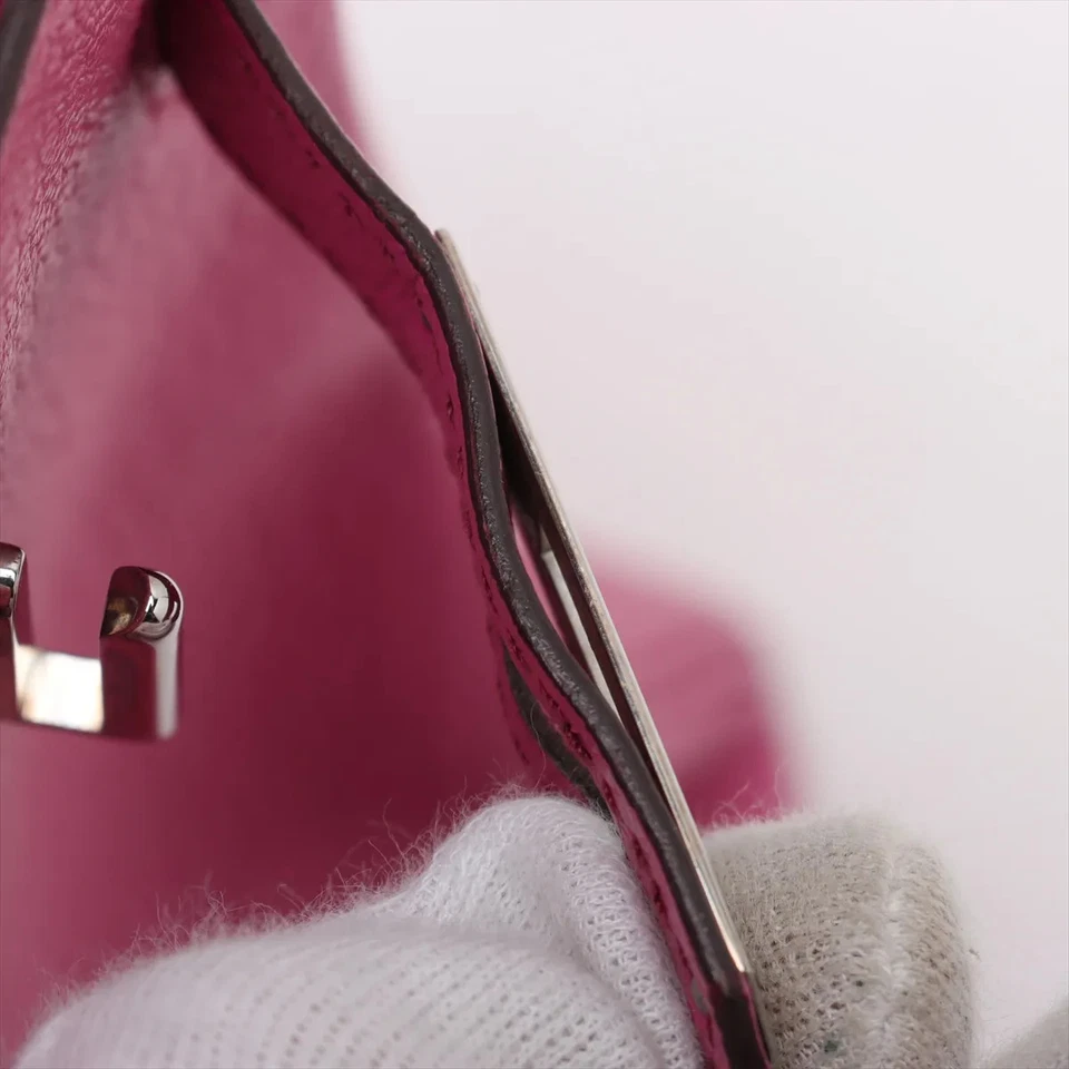 Hermès Haut à Courroies 28 Coromandel Pink Silver Metal Fittings J Stamp 2006