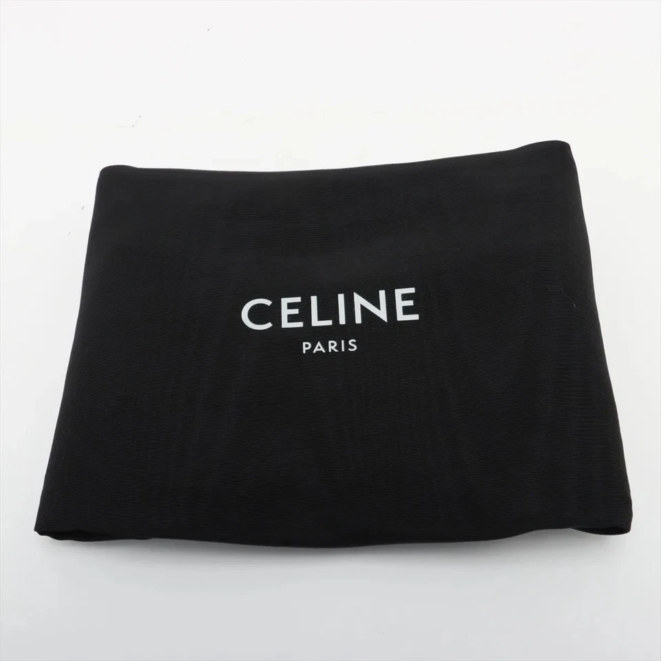 Celine Luggage Nano Shopper Leather 2 Way Handbag Gray