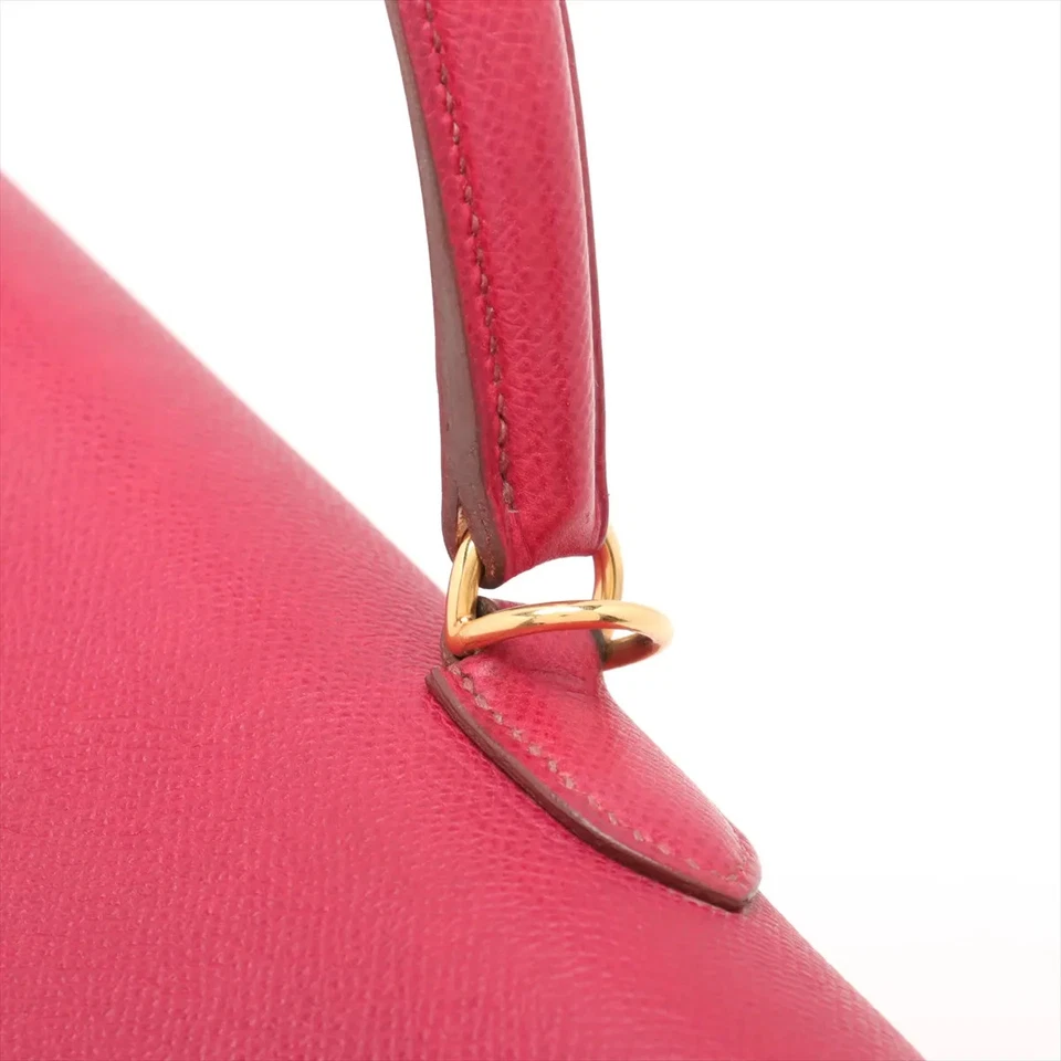 Hermès Kelly 35 Veau Epsom Ruby Gold Metal Fittings P Stamp 2012