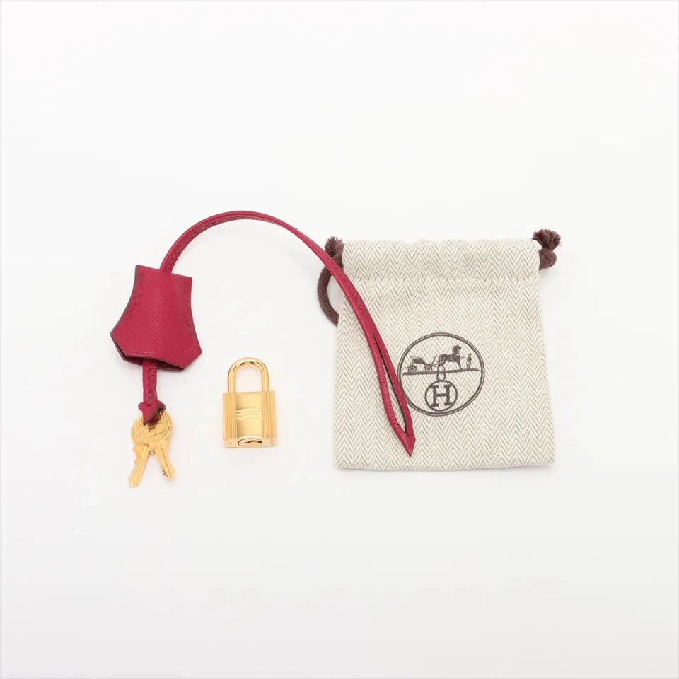Hermès Kelly 35 Veau Epsom Ruby Gold Metal Fittings P Stamp 2012
