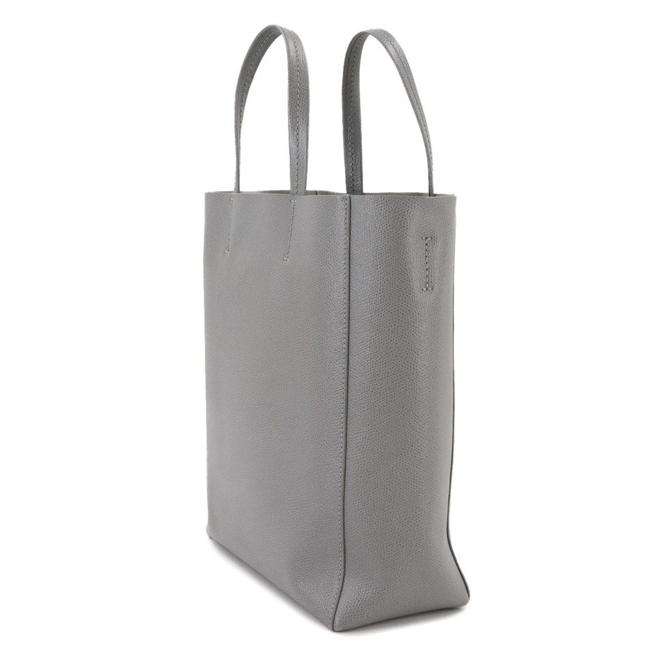 CELINE Small Vertical Cabas 2 way Tote Shoulder Bag Leather Grey