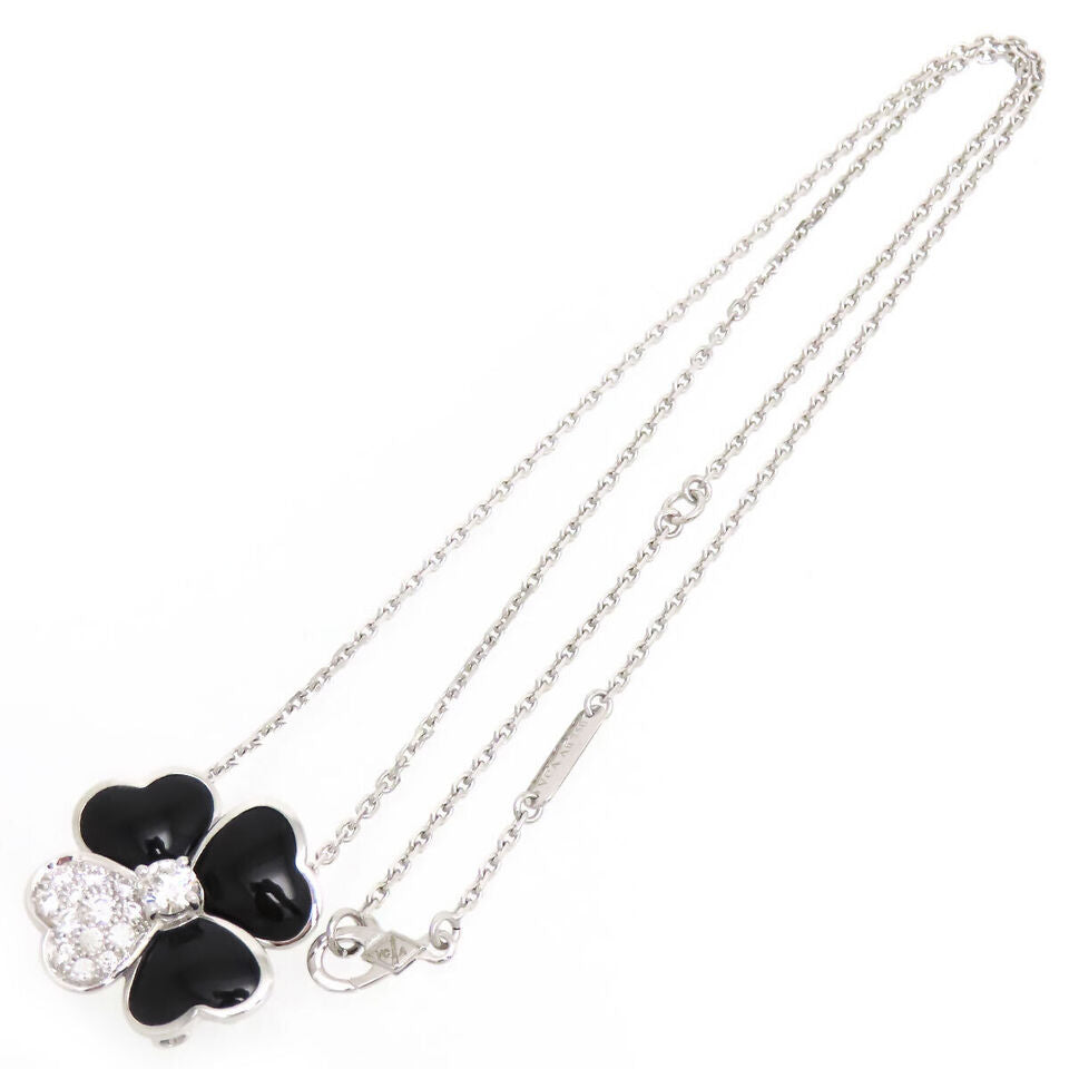 Van Cleef & Arpels Cosmos Clip Necklace Medium Au750 (K18WG)
